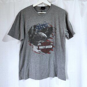Harley Davidson T-shirt Men's Large Short Sleeve Graphic Laconia New Ham…